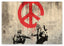 Banksy - Soldaten malen Peace Symbol Soldiers Peace Symbol Graffiti
