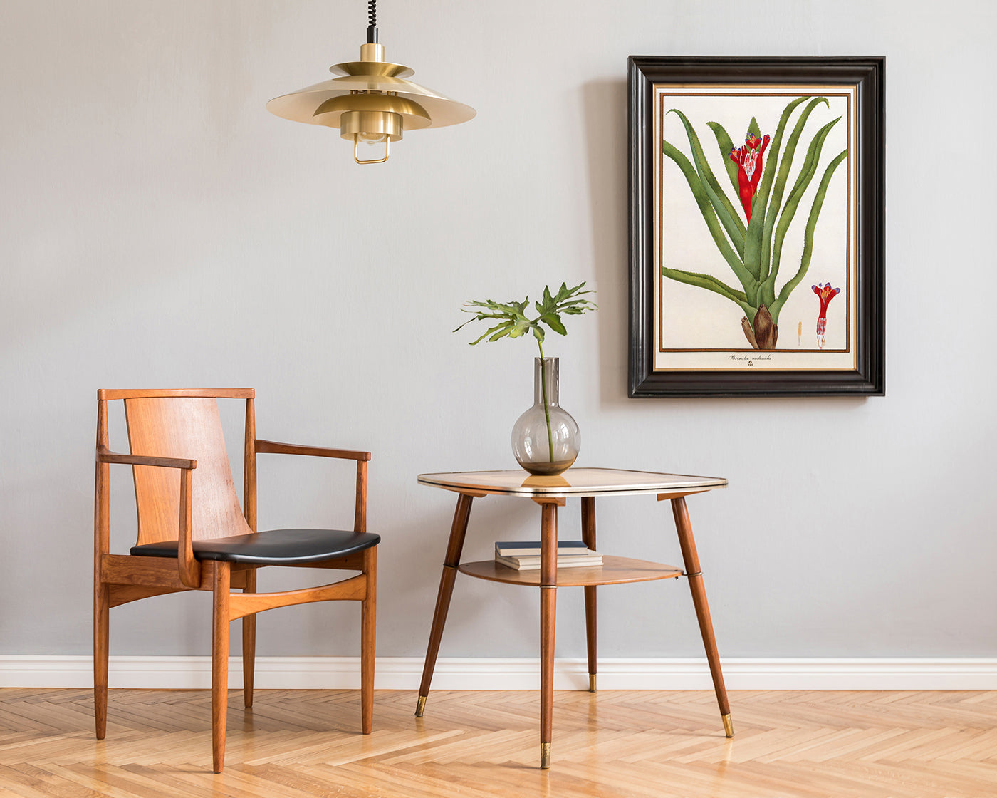 Bromelia Nudicaulis - Rote Blüte