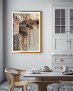 Egon Schiele - Segelschiffe im wellenbewegtem Wasser (Der Hafen von Triest)