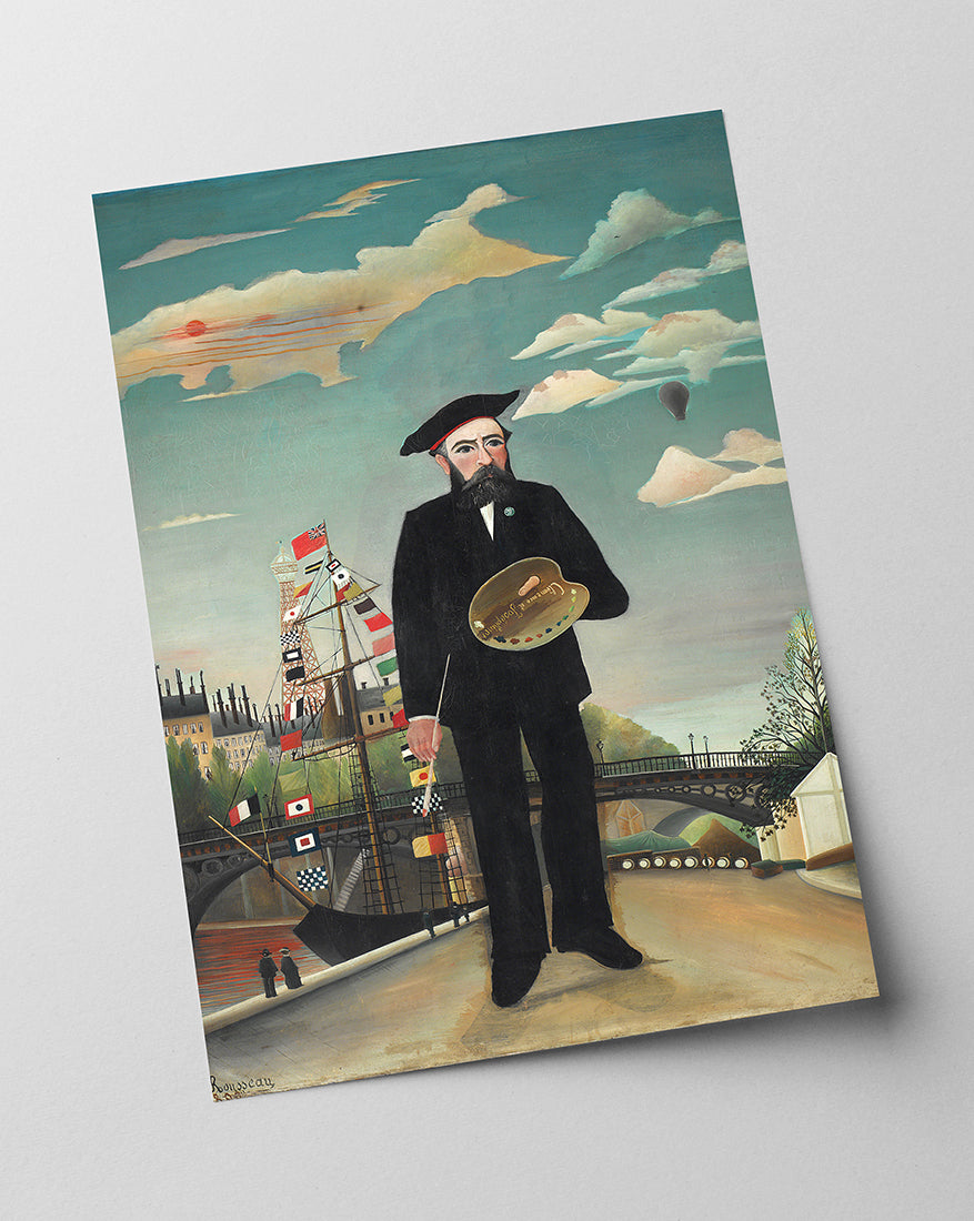 Henri Rousseau - Selbstbildnis mit Palette