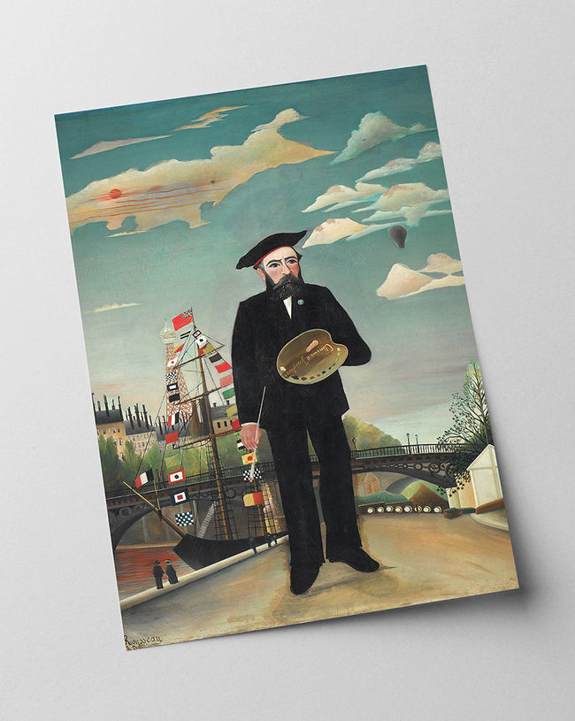 Henri Rousseau - Selbstbildnis mit Palette Main Image