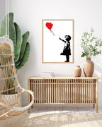 Banksy - Balloon Girl Mädchen mit Luftballon Street Art