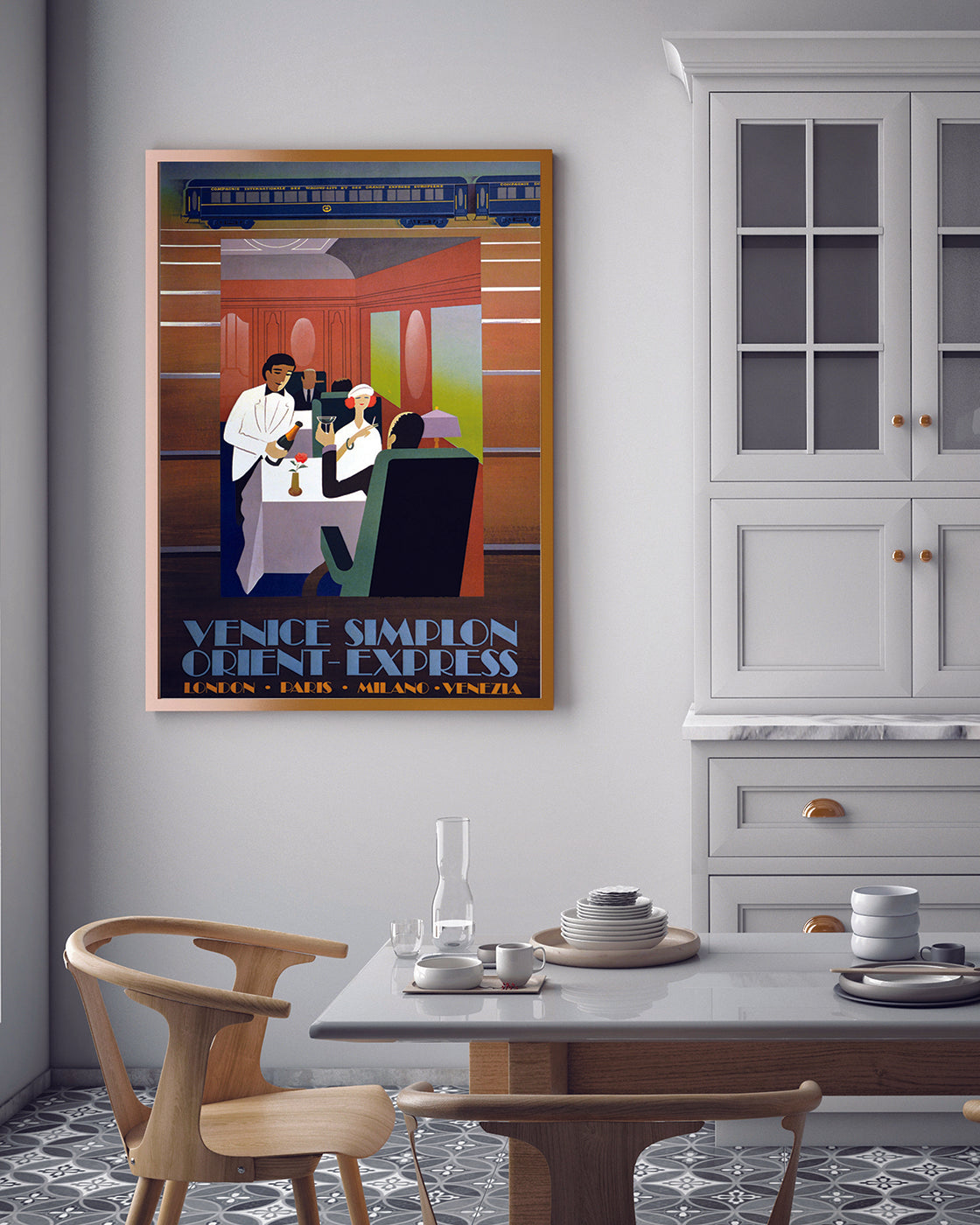 Pierre Fix-Masseau - Art Deco Werbeplakat - Orient-Express