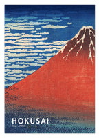 Katsushika Hokusai - Museum-Poster II Südwind, klarer Himmel (Gaifū kaisei)