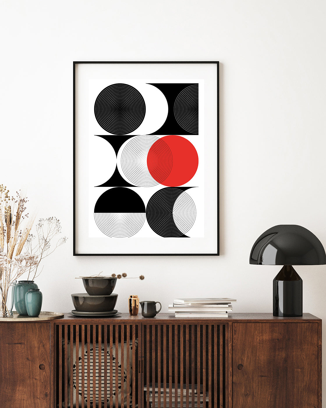 Kreise in verschiedenen Varianten - Rot