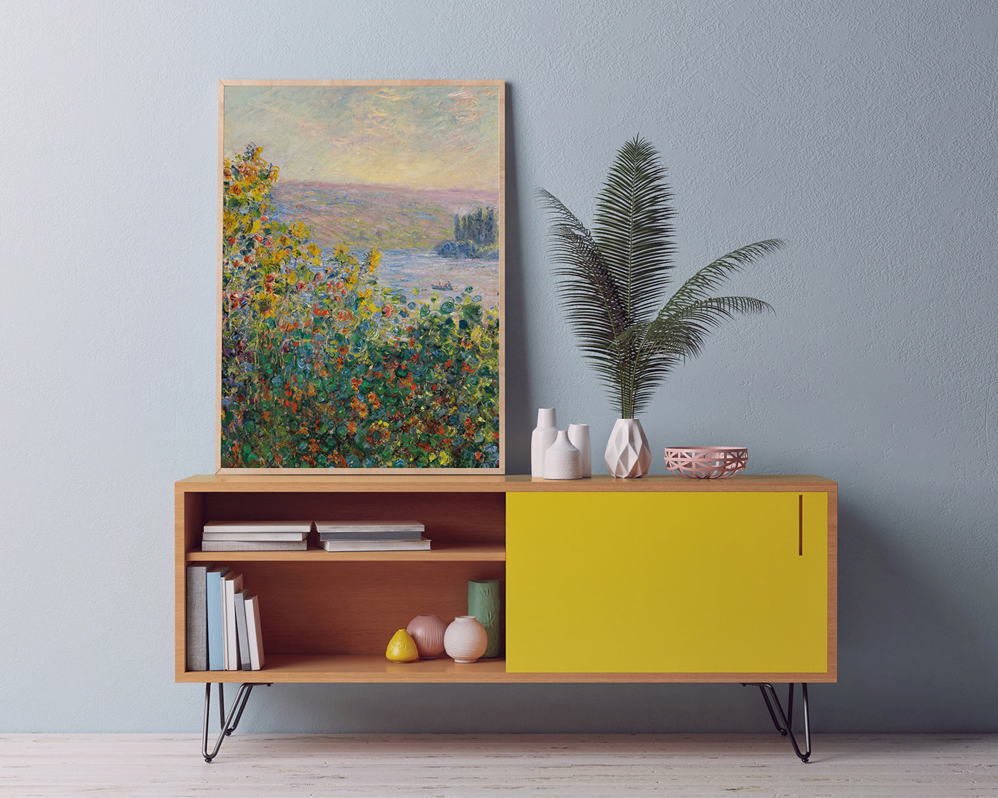 Claude Monet - Blumenbeete in Vetheuil