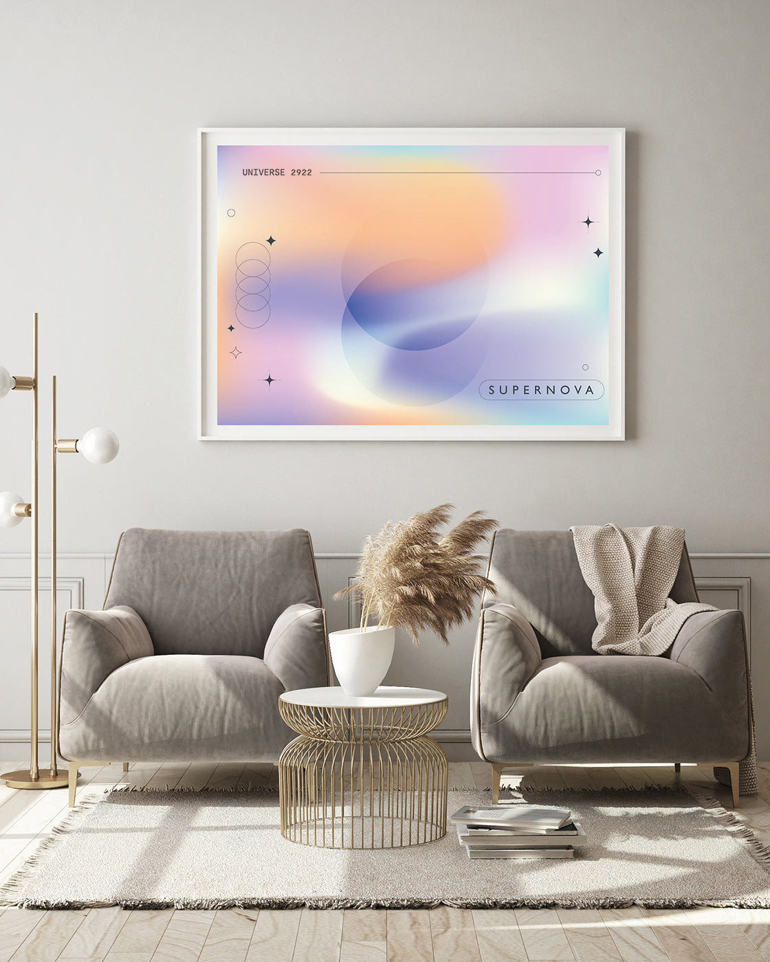 Supernova - Kreise in Pastellfarben