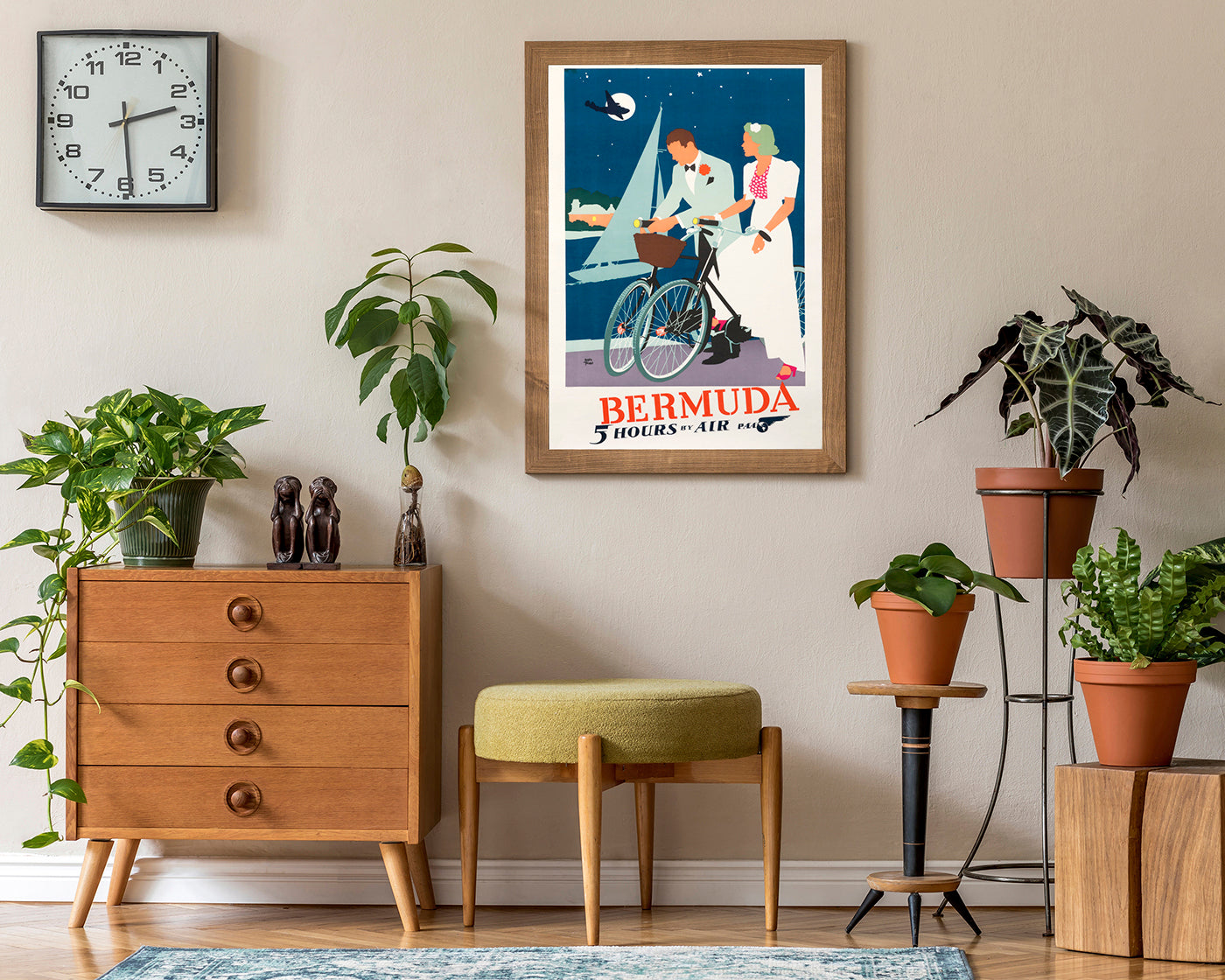 Pierre Fix-Masseau - Art Deco Werbeplakat - Bermuda