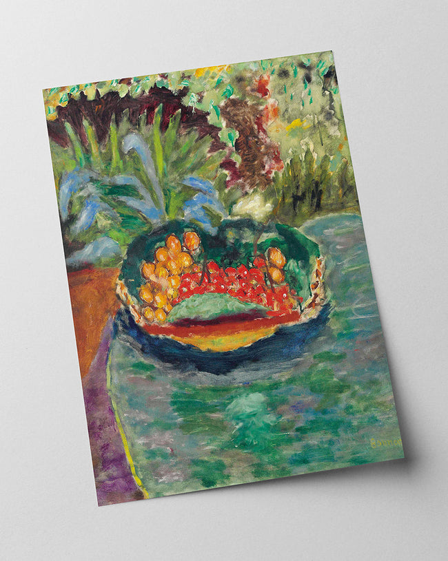 Pierre Bonnard - Korb mit Früchten auf einem Tisch im Garten von Le Cannet Main Image