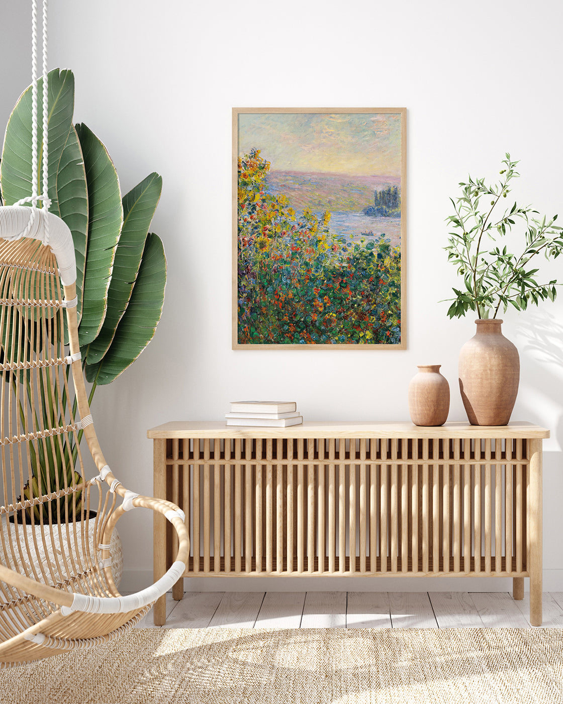 Claude Monet - Blumenbeete in Vetheuil