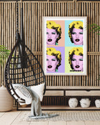Banksy - Museum-Poster 4 x Kate Moss im Pop-Art Stil von Marilyn Monroe