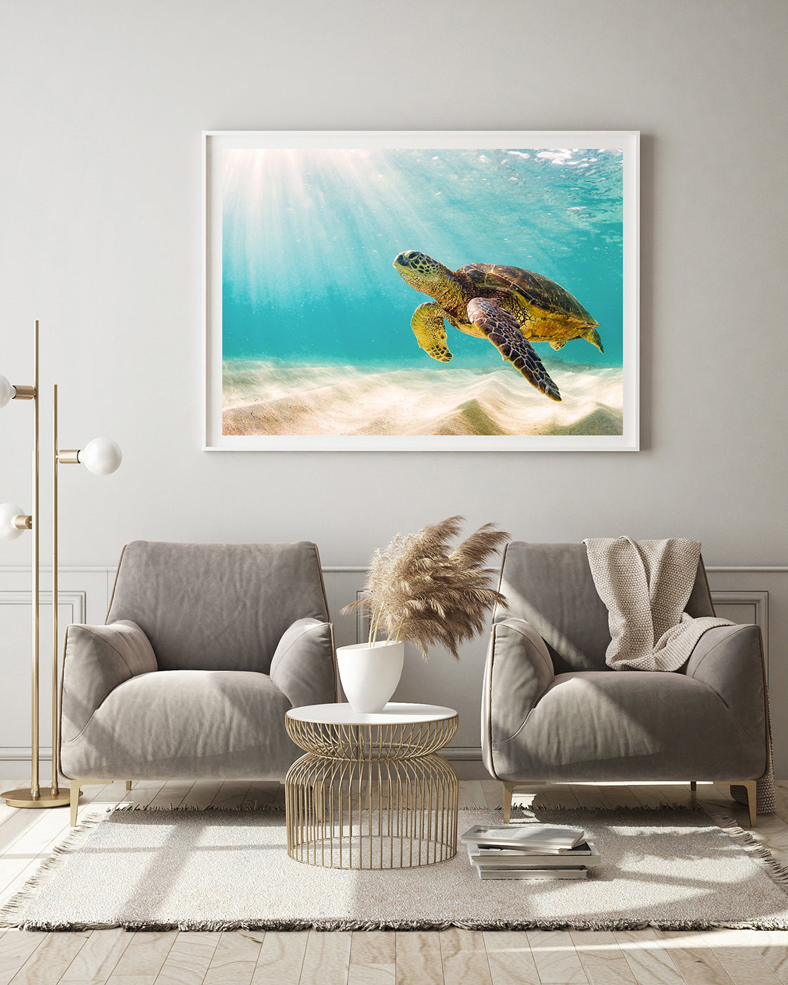 Schwimmende Schildkröte