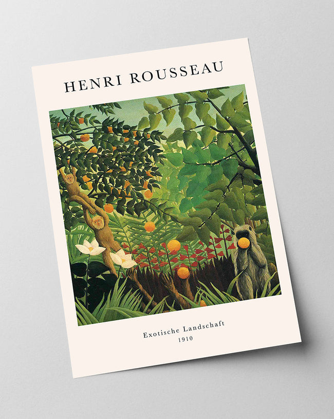 Henri Rousseau - Museum-Poster Exotische Landschaft Main Image