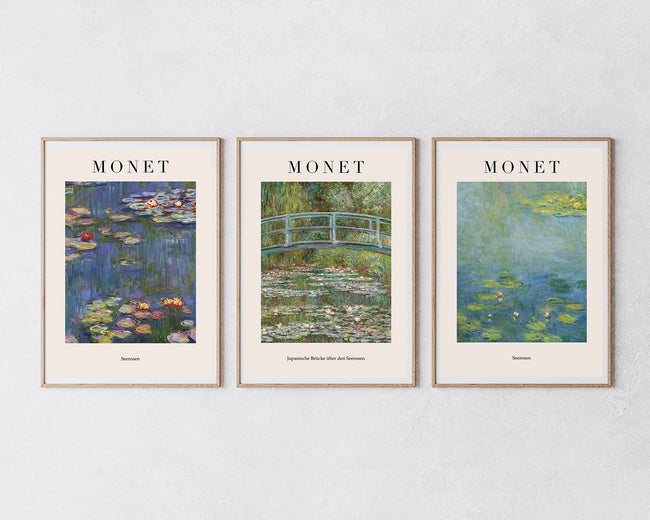 Set aus 3 Postern: "Am Wasser I" Hover Image