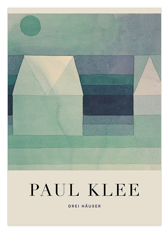 Paul Klee - Museum-Poster Drei Häuser Hover Image