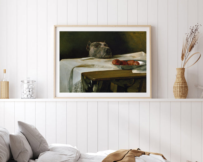 Wilhelm Trübner - Hund will Würstchen klauen Main Image