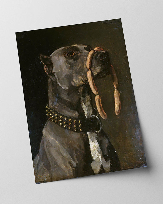 Wilhelm Trübner - Dogge mit Würsten Main Image