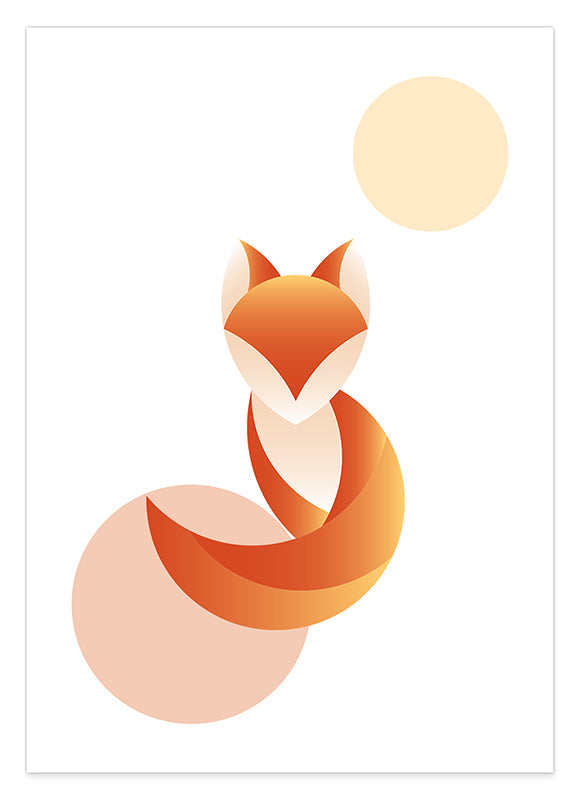 Kindermotiv Fuchs Abstrakt Hover Image