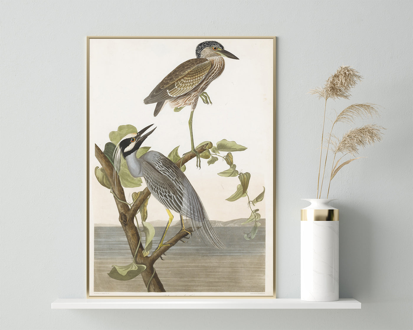 John James Audubon - Zwei Vögel auf einem Ast
