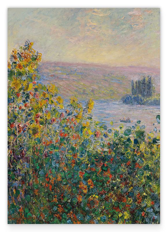 Claude Monet - Blumenbeete in Vetheuil Hover Image
