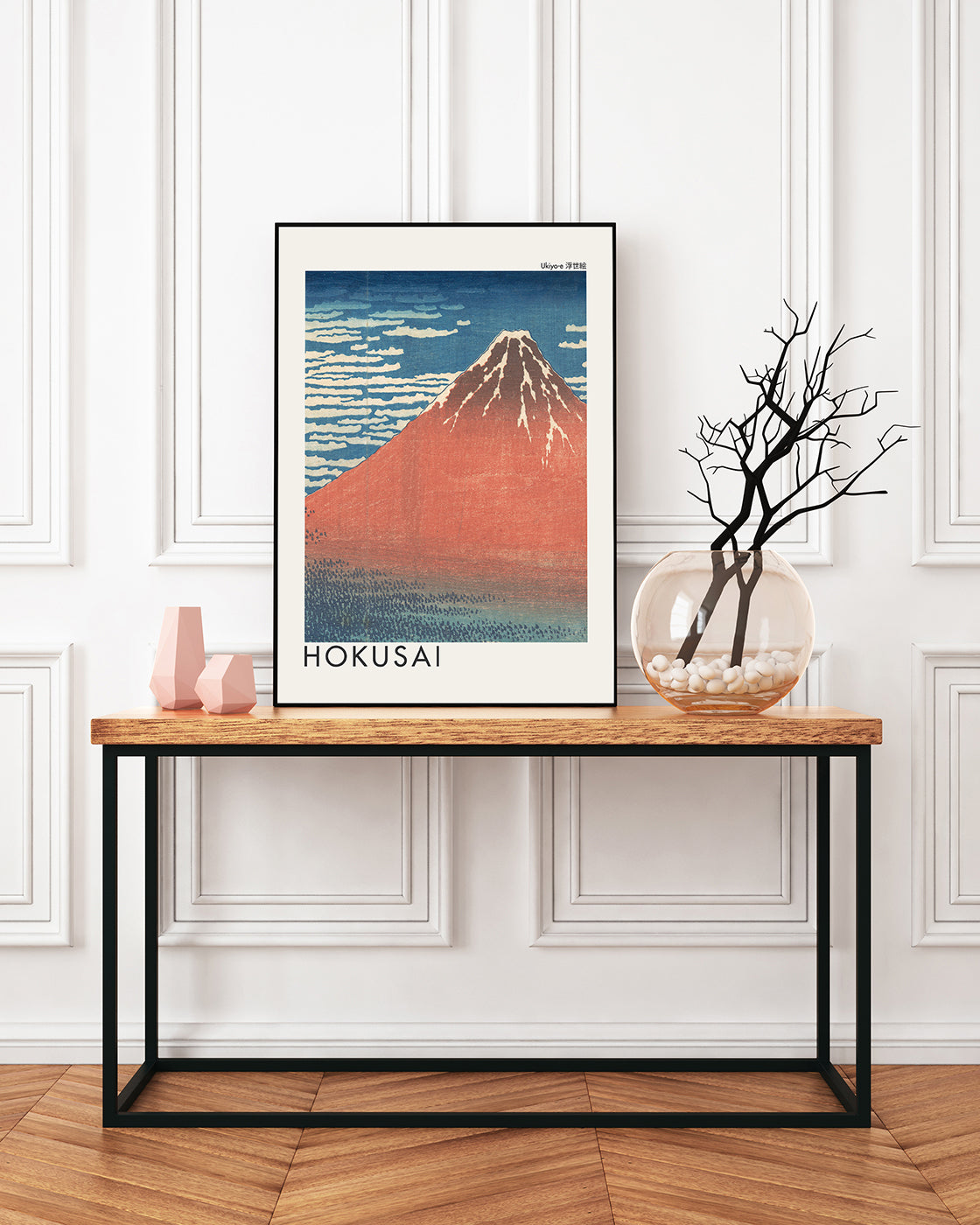 Katsushika Hokusai - Museum-Poster Südwind, klarer Himmel (Gaifū kaisei)