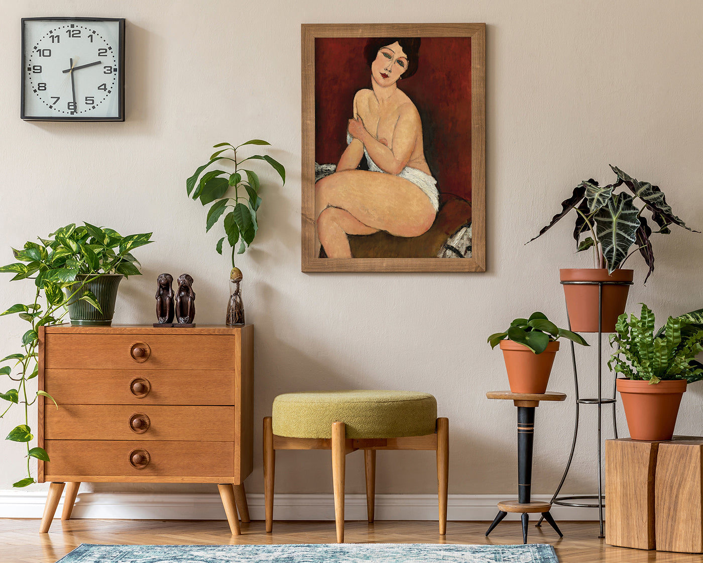 Amedeo Modigliani - Sitzende Nackte auf Divan