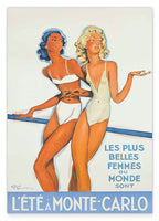 Pierre Fix-Masseau - Art Deco Werbeplakat - Frauen in Monte Carlo
