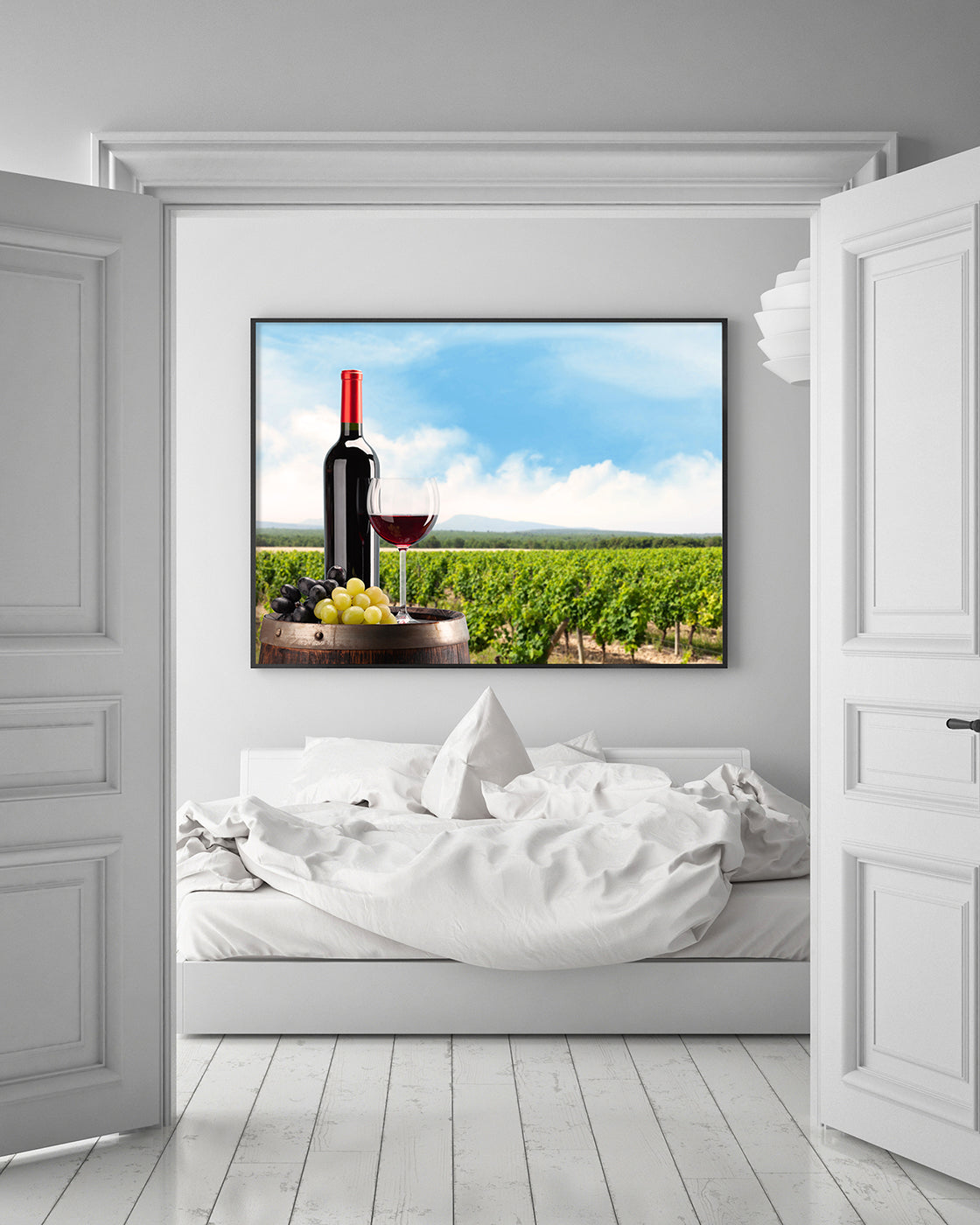 Wein im Weinbaugebiet