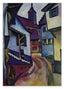 August Macke - Straße mit Kirche in Kandern