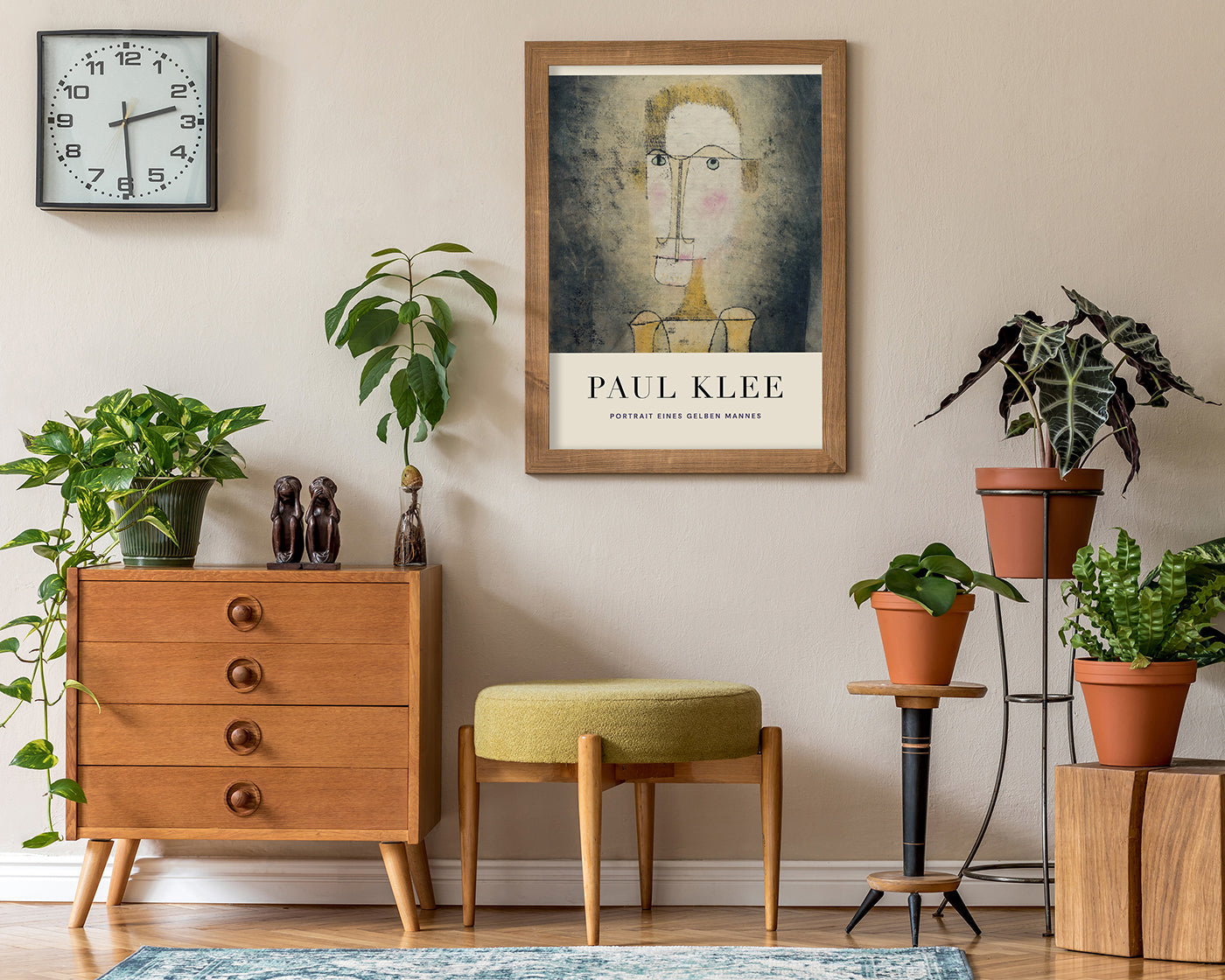 Paul Klee - Museum-Poster Portrait eines gelben Mannes