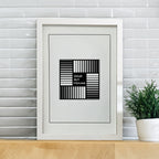 WallArtHouse Rahmen Trendy Weißes Holz A4