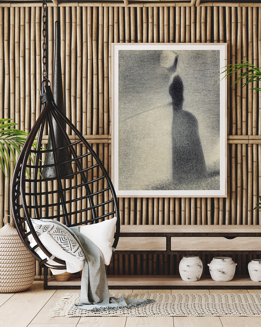 Georges Seurat - Eine Frau beim Angeln