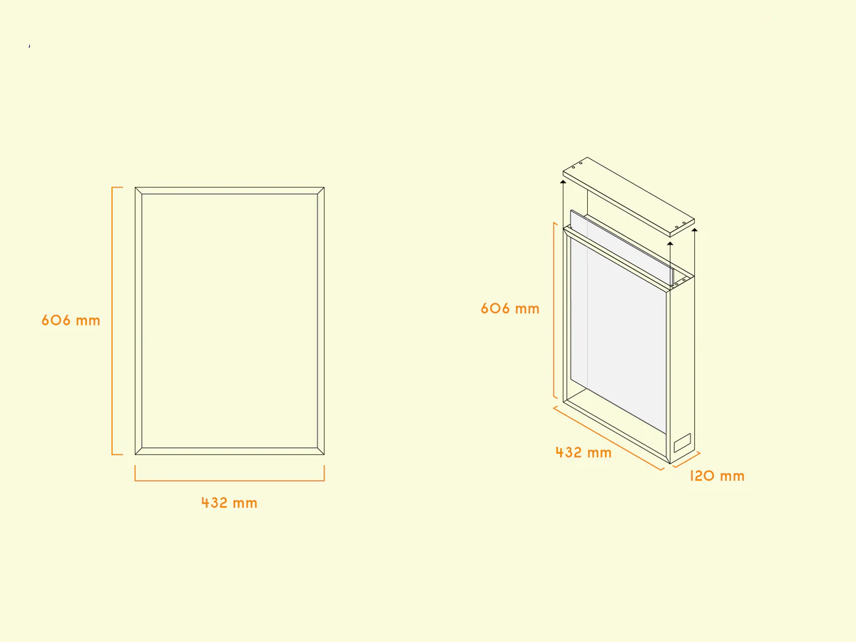 A2 Leuchtkasten für den Außenbereich