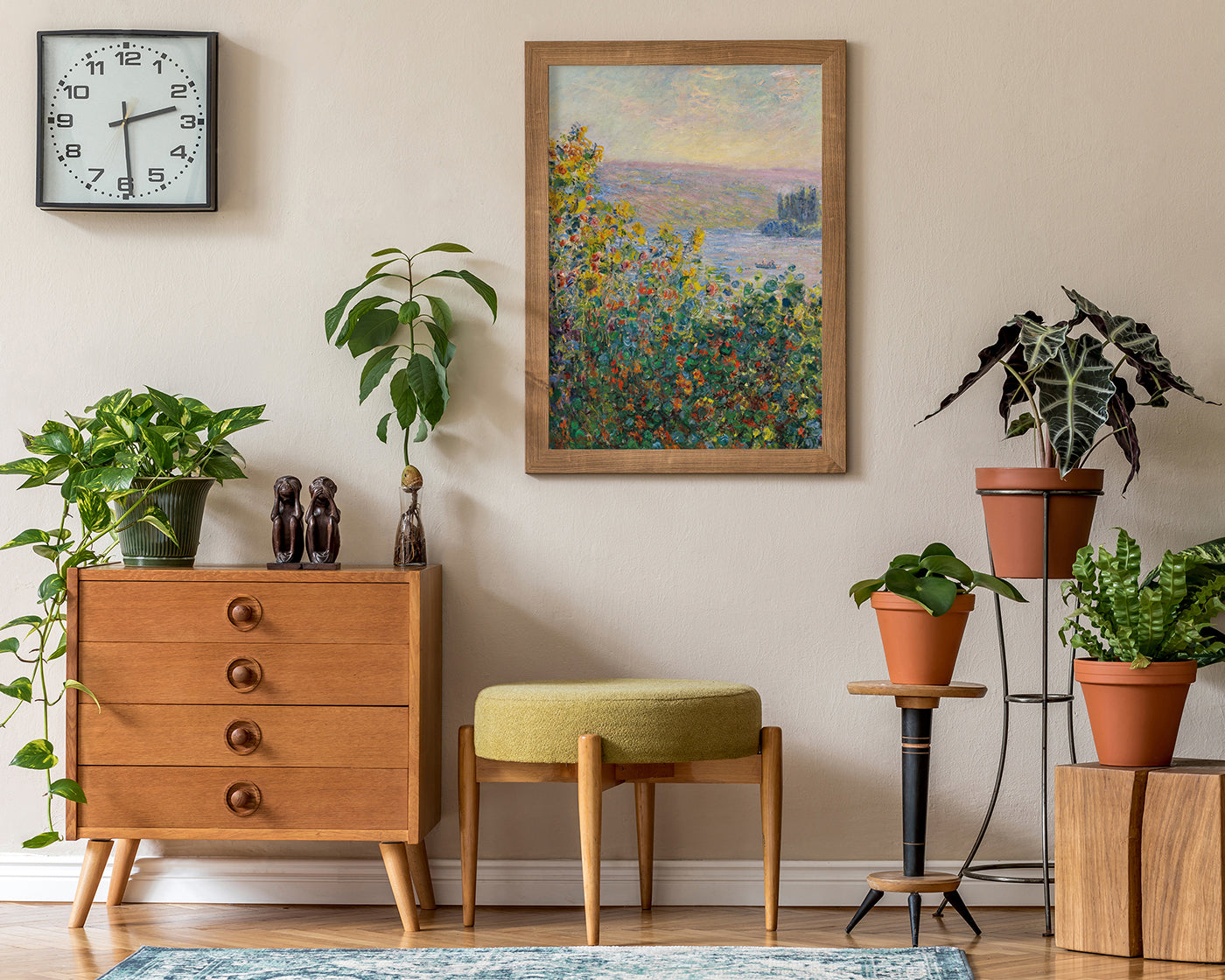 Claude Monet - Blumenbeete in Vetheuil