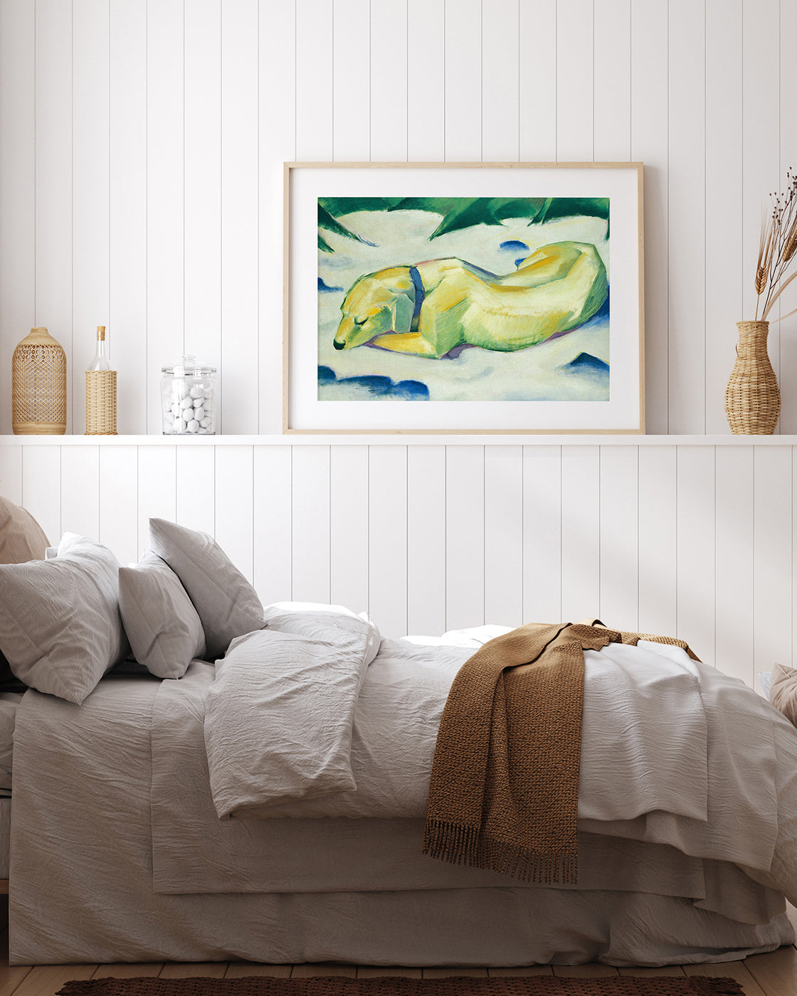 Franz Marc - Liegender Hund im Schnee (191011)