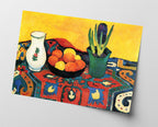 August Macke - Stillleben Still Life Hyacinths Carpet