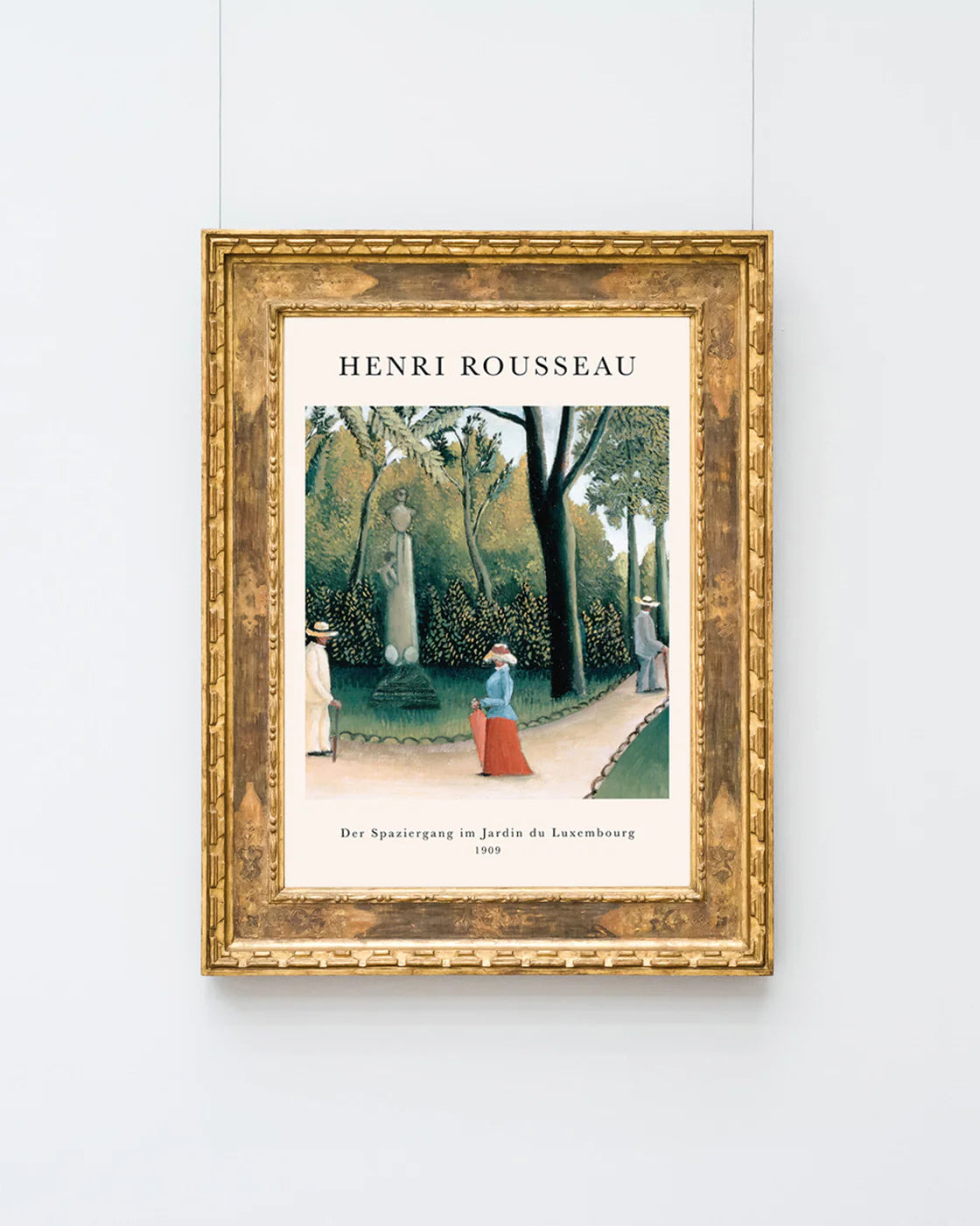 Henri Rousseau - Museum-Poster Der Spaziergang im Jarding du Luxembourg