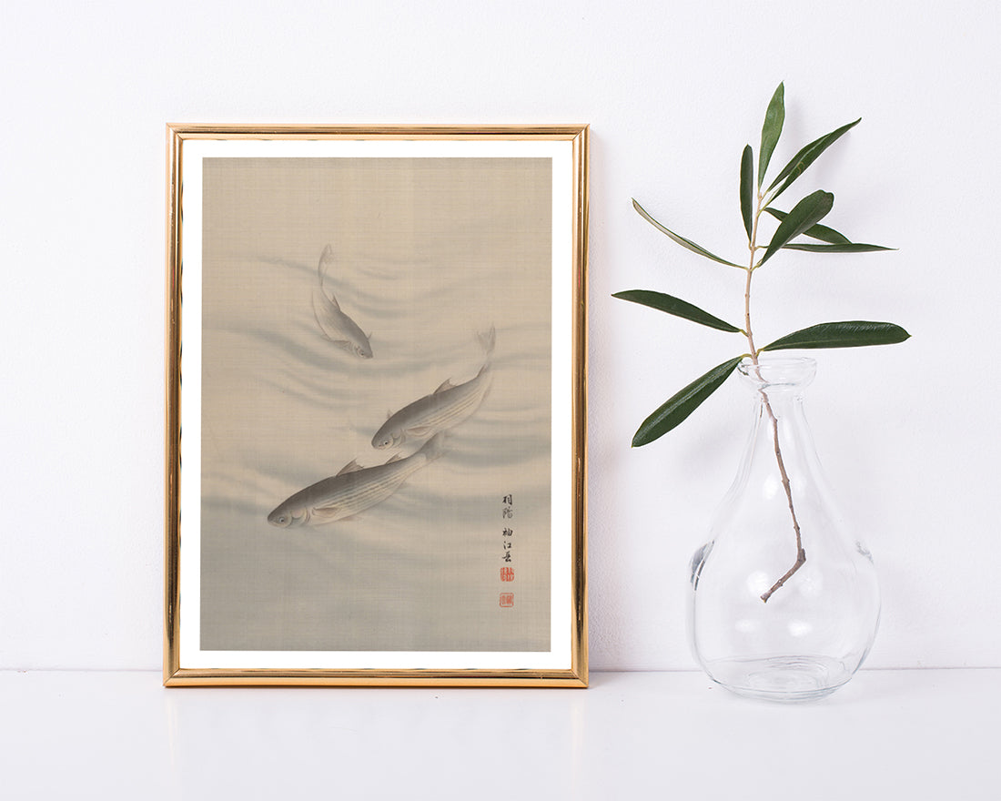 Seki Shūkō - Fische schwimmen