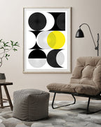 Kreise in verschiedenen Varianten - Gelb