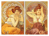 Alfons Mucha - mit zwei Frauen