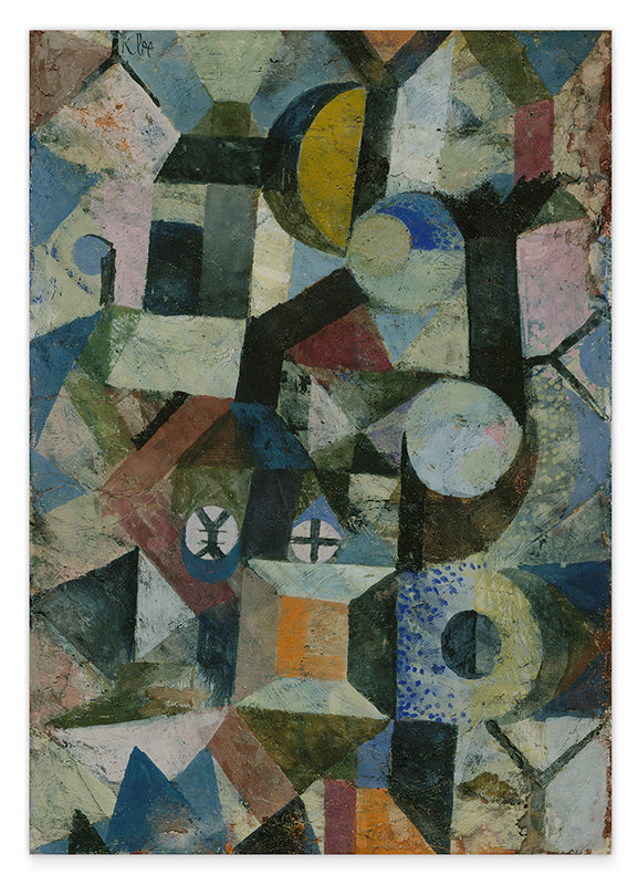 Paul Klee - Komposition mit dem gelben Halbmond und dem Y (1918) Hover Image
