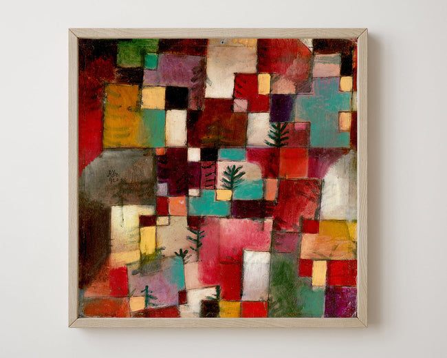 Paul Klee - Rotgrüne und Violett-gelbe Rythmen (1920) Main Image