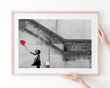 Banksy - Balloon Girl Mädchen mit Luftballon always hope Street Art