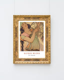 Alfons Mucha - Museum-Poster Bohemian Frau mit Musikinstrument