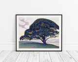 Landschafts-Gemalde Baum in Landschaft Impressionismus