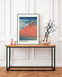 Katsushika Hokusai - Museum-Poster Südwind, klarer Himmel (Gaifū kaisei)