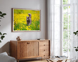 Katze in Blumenwiese