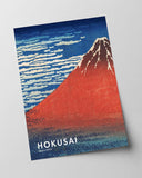 Katsushika Hokusai - Museum-Poster II Südwind, Klarer Himmel (Gaifū Kaisei)
