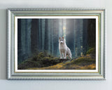 Husky im Wald