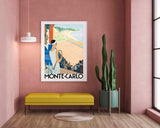 Pierre Fix-Masseau - Art Deco Werbeplakat - Tennisspiel in Monte Carlo